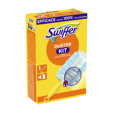 SWIFFER Plumeau avec Boîte + 4 Recharges