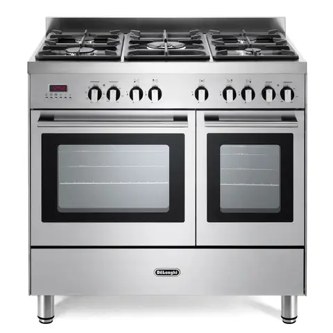 DeLonghi DTR906-DF 90cm Dual Fuel Range Cooker, Stainless Steel, B Rated