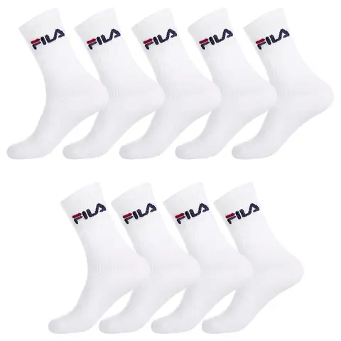 Fila Chaussettes pour homme, lot de 9, blanc, 43/46
