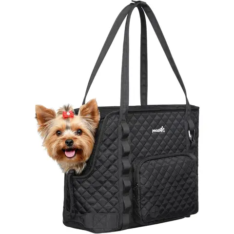 pecute Dog Purse Carrier Black