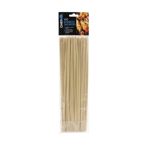 Chef Aid 30cm Bamboo Skewers, Pack of 100