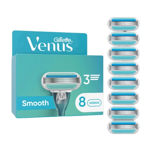 GILLETTE VENUS - Lames De Rasoir Smooth - Lot de 8 lames