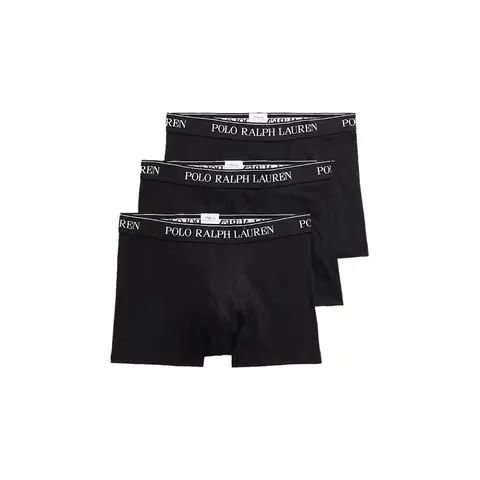 Ralph Lauren Stretch Cotton Trunk 3-Pack - Polo Black