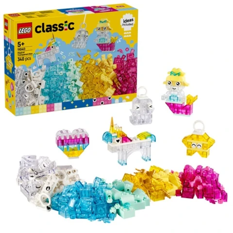 LEGO Classic 11040 Magische Transparente Box mit 340 Teilen