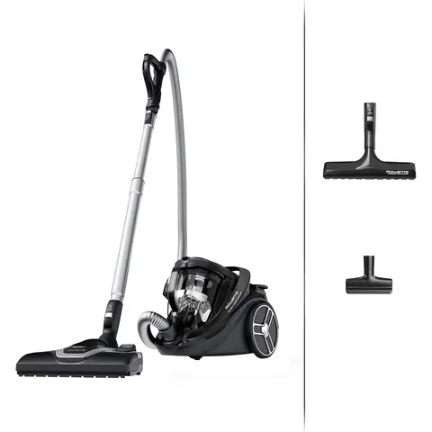 Rowenta Silence Force Cyclonic Effitech beutelloser Staubsauger, für Parkett geeignet, hohe Saugleistung, geringer Energieverbrauch, HEPA-Filterung, 2,5 l XXL-Kapazität, 12 m Aktionsradius, Schwarz, RO7935