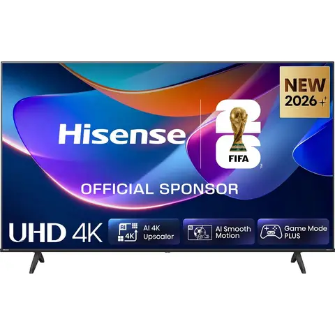 Hisense 58A6S 58 Zoll 4K UHD Smart-TV HomeOS U9.5 Dolby Vision HDR Game Mode Plus Alexa integriert Schwarz