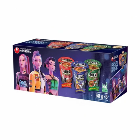 Nongshim K-pop Demon Hunters instant noedels 204 g (3 st)