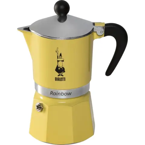 Bialetti RAINBOW 3 cups yellow Primavera 2024