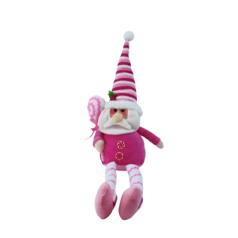 Christmas SANTA Plush Decorations for Home, Adjustable Legs Creative Stuffed Doll Toy Telescopic Leg Doll for Table Tree Holiday Home Decor Gift