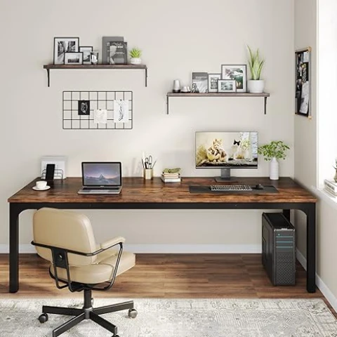Tribesigns Computer-Tisch 200x70x75 cm 1 Stück Home-Office/Arbeitszimmer