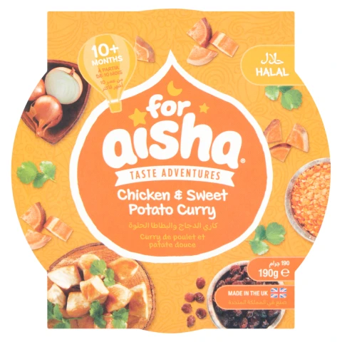 For Aisha Chicken & Sweet Potato Curry 10+ Months - 190g