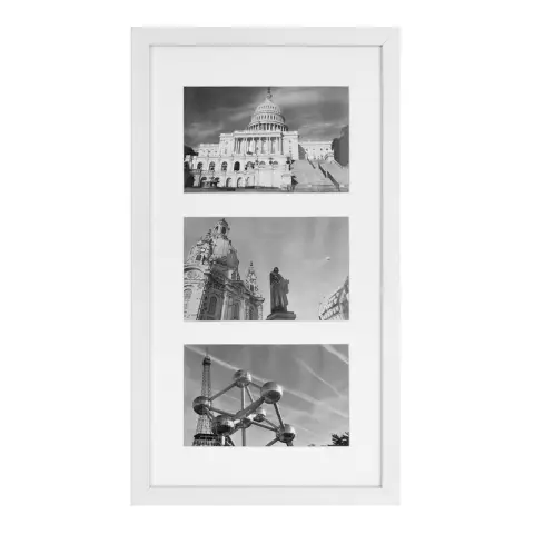 Songmics Photo Frame 3 Window White