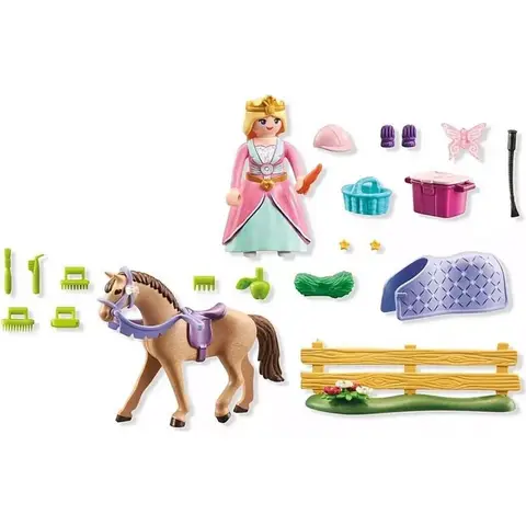 PLAYMOBIL | Princess Magic | Prinzessin mit Pferd | Prinzessinnenspielzeug | Für Kinder ab 4 Jahren | 71801