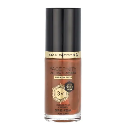 Max Factor Facefinity All Day Flawless 3 In 1 Foundation 30 ml - W100 Cocoa