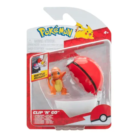 Pokemon - Clip N Go Charmander With Poke Ball (PKW3635)