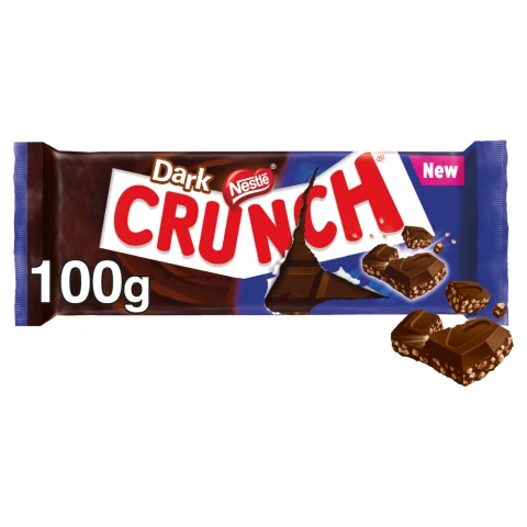 Nestle Crunch Bar Dark Chocolate 100G