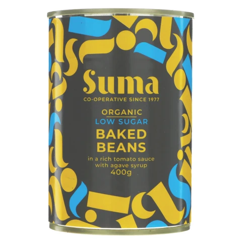 Suma Organic Baked Beans - Low Sugar - 400G