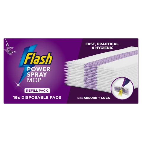Flash Power Spray Mop Disposable Pad Refills, Multi-Surface Pads
