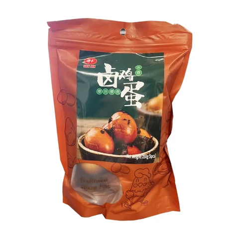 Shen Dan Spiced Marinated Eggs with Shell in Brine, 250g