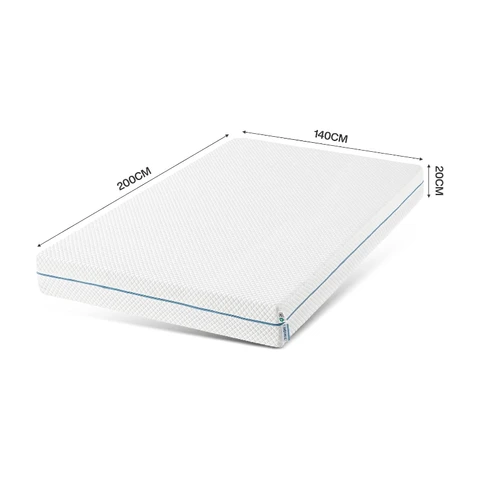 Tribesigns Kaltschaummatratze, 140 x 200 cm, 7-Zonen H3 mittelfest mit atmungsaktivem, waschbarem Bezug, Höhe 20 cm, S-förmiges ergonomisches Keildesign für mehr Halt, rückenschonend