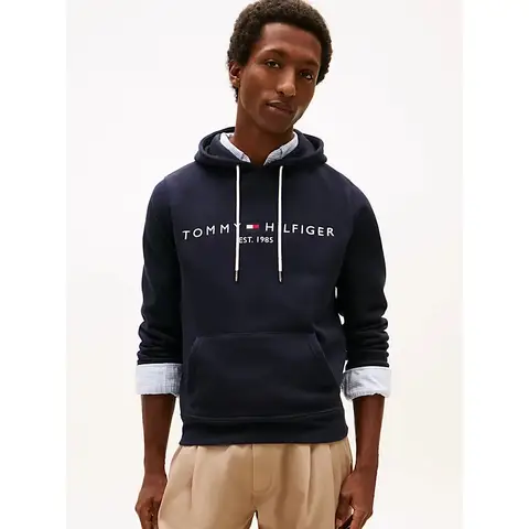 Tommy Hilfiger CORE TOMMY LOGO HOODY Heren L SKY CAPTAIN