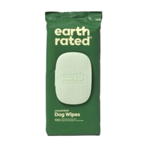 Earth Rated Lot de 100 lingettes pour chiens sans parfum