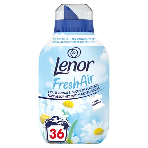 LENOR Adoucissant Liquide Freshair Sensitive Hypoallergénique 36 Lavages 0,504L