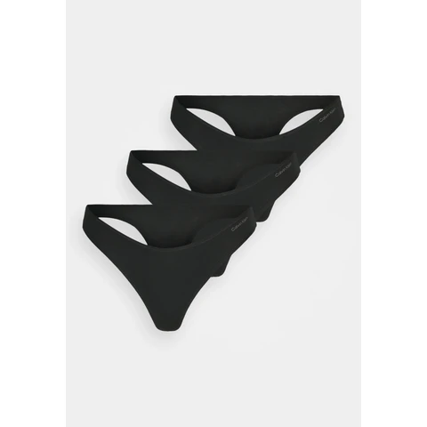 Calvin Klein Unterwäsche 3er Pack String-Tanga - Schwarz M