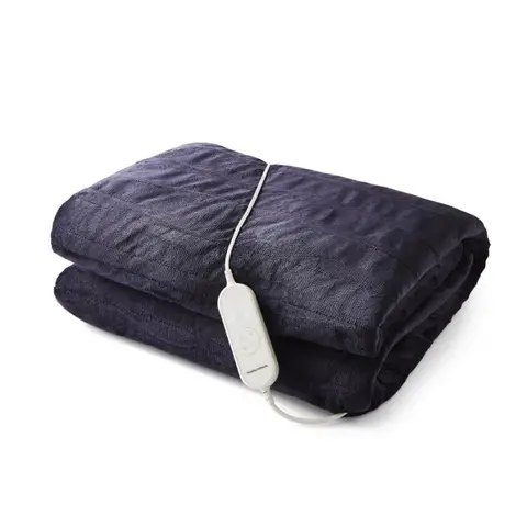 Morphy Richards EverCosy Small Fleece Electric Heated Throw – Navy, 610002