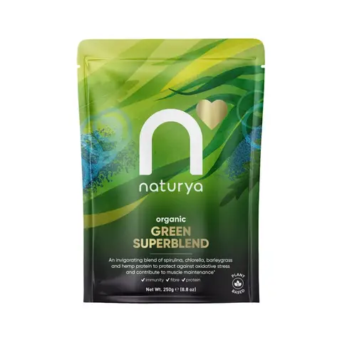 Naturya Organic Green Superblend Daily Wellness Support Powder - 250g