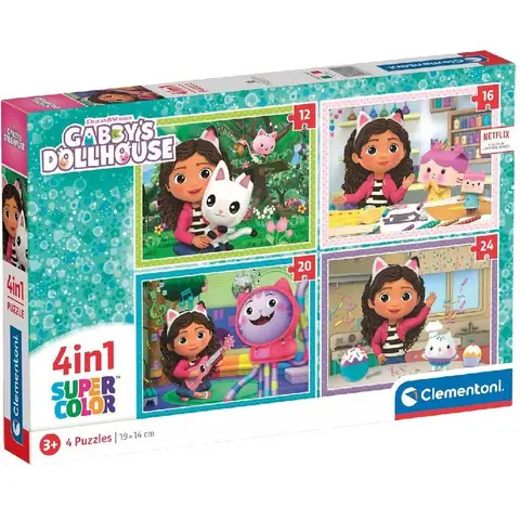 Clementoni Gabby’s Dollhouse Legpuzzel 12 stuk(s) Stripfiguren