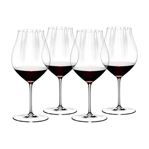 RIEDEL Performance Pinot Noir Weinglas - Kristallglas - 830ml (29 fl oz) - 4-teiliges Set mit optischem Effekt, Spülmaschinenfest