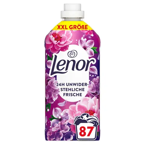 Lenor Weichspüler 87 Waschladungen, Amethyst Blütentraum 24H Unwiderstehliche Frische