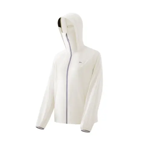 Beneunder Veste de protection solaire légère et hydrofuge pour femme (modèle veste) TS01h - Blanc lait - 175/96A (XXL)
