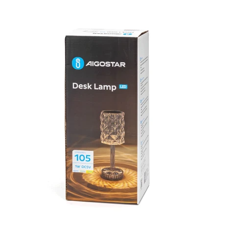 Aigostar LED Tafellamp/Vloerlamp Warm licht - Natuurlijk wit - Wit licht 105 lm 1 W Roze