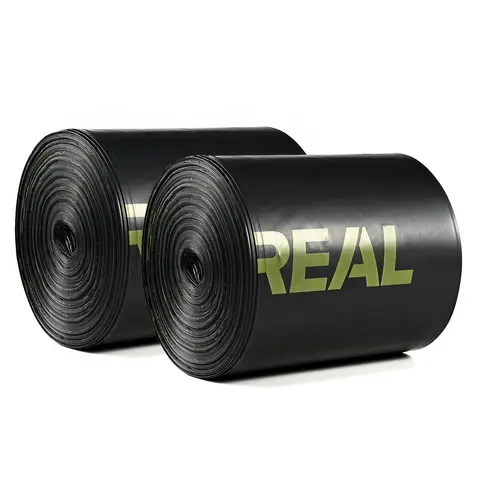 Vivreal Degradable Trash Bags - Black 15L (100 Count) | TÜV & BPP Dual Certified, Super Durable, Leak-Proof Design, Eco-Friendly Corn Starch Material Trash Bags