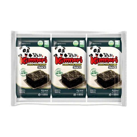 Kimnori Gewürzter Seetang ORIGINAL 3x4g