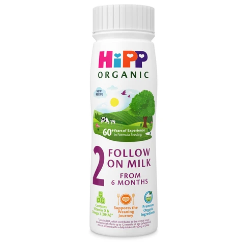 Hipp Organic Follow on Baby Milk 6+ Months 200ml