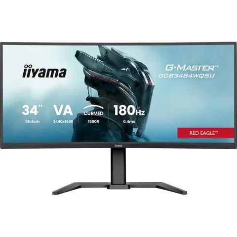 iiyama G-MASTER Curved GCB3484WQSU-B1 Red Eagle 180Hz Refresh Rate
