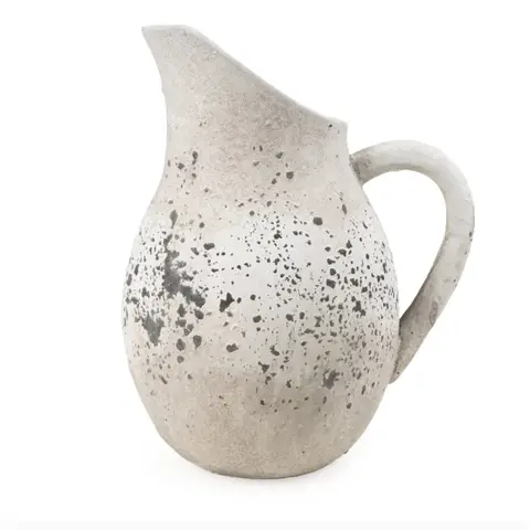 Candlelight Decorative Jug Rustic Stone Effect