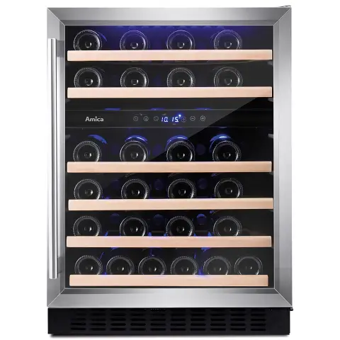 Amica AWC600SS 60cm freestanding wine cooler, Stainless steel