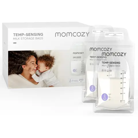 Momcozy Disposable Temperature-Sensing Breast Milk Storage Bags (200pcs)