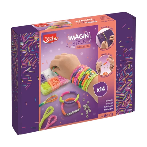 Ensemble de bracelets néon créatifs