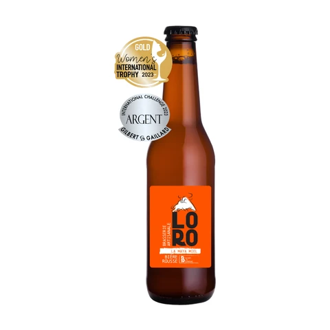 LORO Maya Bière artisanale rousse au miel - 33 cl