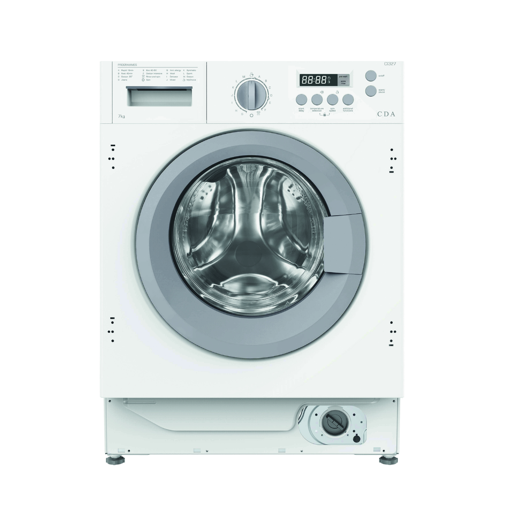 CDA CI327 7 kg Integrated Washing Machine – 1,350 Spin – Energy Class B