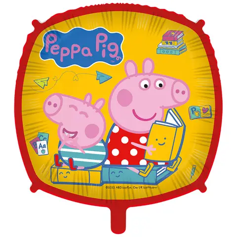 Square Peppa Pig Foil Balloon 18"