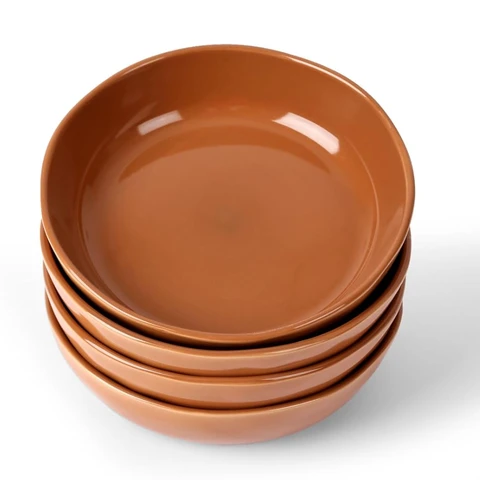 Richmount 4-teiliges Set aus Esstellern und Schalen - Braun