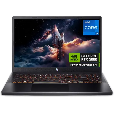 Acer Nitro V 15 ANV15-52 15.6" 165Hz Full HD (1920 x 1080) Gaming Notebook - Intel Core i7-13620H, NVIDIA RTX 5060, 8GB RAM, 1TB SSD, Black