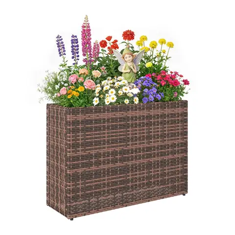 beistellschrank en.casa »Sirgerg« 77 x 72 x 33 cm mit 2 Türen und 2 Fächern Bambus Natur Bambusgeflecht