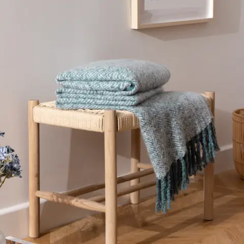 Furn Throw Weaver Teal 130x180cm